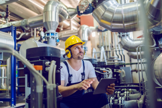 An image of a worker in a factory